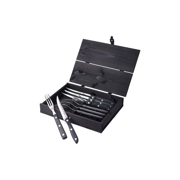 Old Farmer Classic biff/grillbestikk, stål/sort, Gense