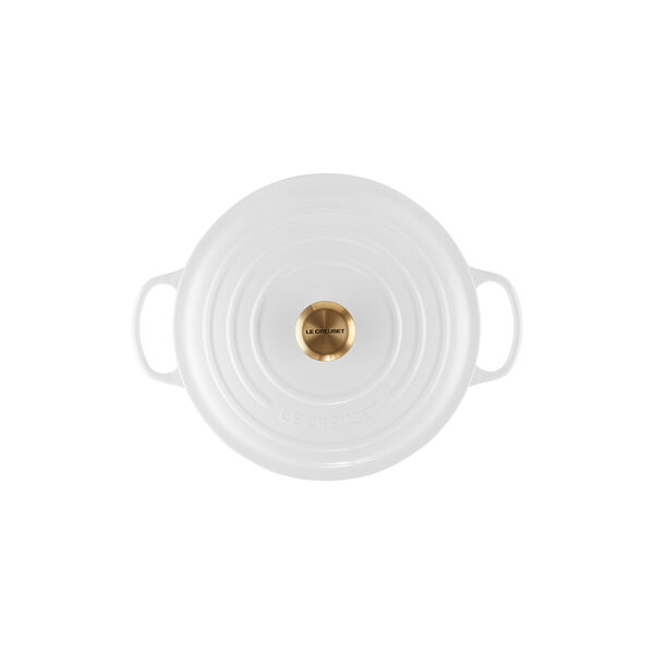 Signature rund gryte &Oslash; 28 cm, white, Le Creuset