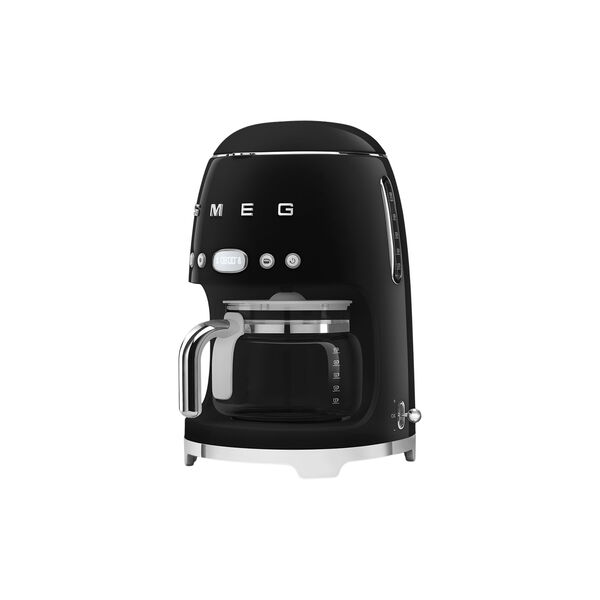 Retro filterkaffetrakter, skinnende svart, Smeg