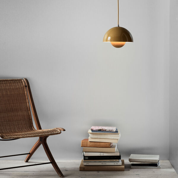 Flowerpot VP1 pendel, sennep Flowerpot VP1 pendel, sennep, &Tradition