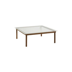 Kofi salongbord, valnøtt/rillet glass, HAY