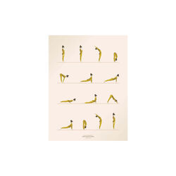 Sun Salutation plakat, 40x30 cm, ViSSEVASSE