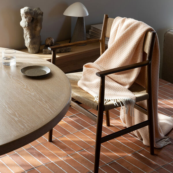 Mello Pledd, Powder Pink, Røros Tweed