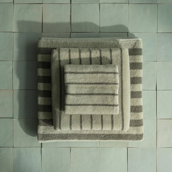 ARTO H&aring;ndkle tynne striper, desert sage/agave green, Blomus