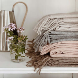 Classic pledd, light grey, ELVANG