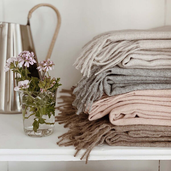 Classic pledd, light grey, ELVANG