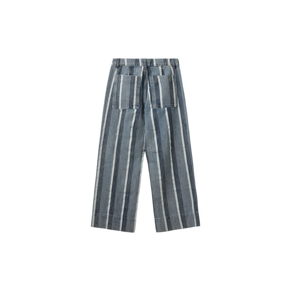 TOULOUSESW STRIPED CROPPED JEANS, 5127 blue&white denim stripe, Sofie Schnoor