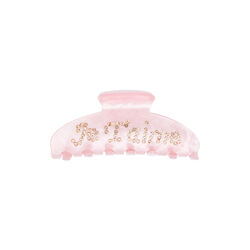 Text H&aring;rklemme, je t'aime pale rose, DARK department
