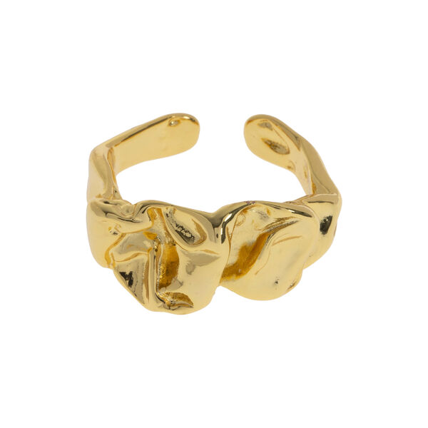 Elizha - Chunky justerbar organisk statement ring, gull, timi of Sweden