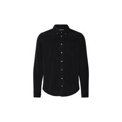 CFANTON LS BD Baby Cord Shirt, anthracite black, Casual Friday
