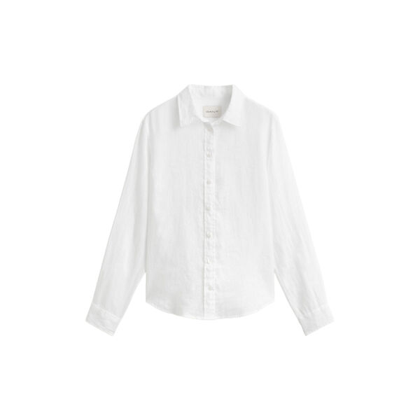REG LINEN LS SHIRT, white, Gant