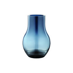 Cafu mellomstor vase, m&oslash;rkebl&aring;, Georg Jensen