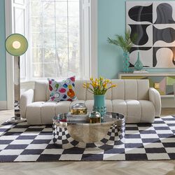Brigitte sofa, olympus oatmeal, Jonathan Adler