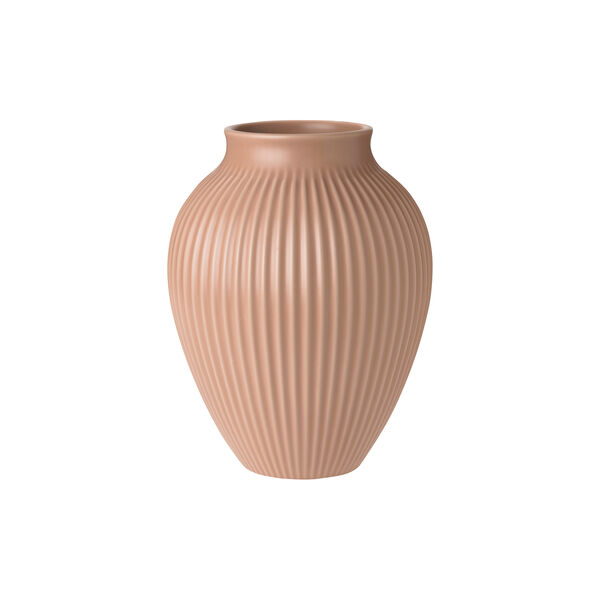 Knabstrup Vase Ripple | H 20 | Mat dusty rose, Knabstrup Keramik