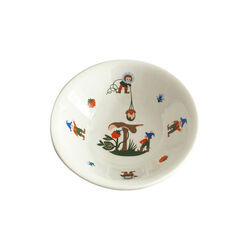 Lykkeliten, hvit med mønster, Th. Marthinsen