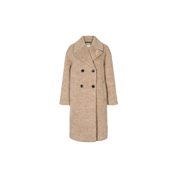 7547RDFKanzina coat, sand melange, RUE de FEMME