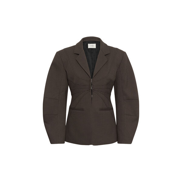 GZlamia blazer, slate black herringbone check, Gestuz