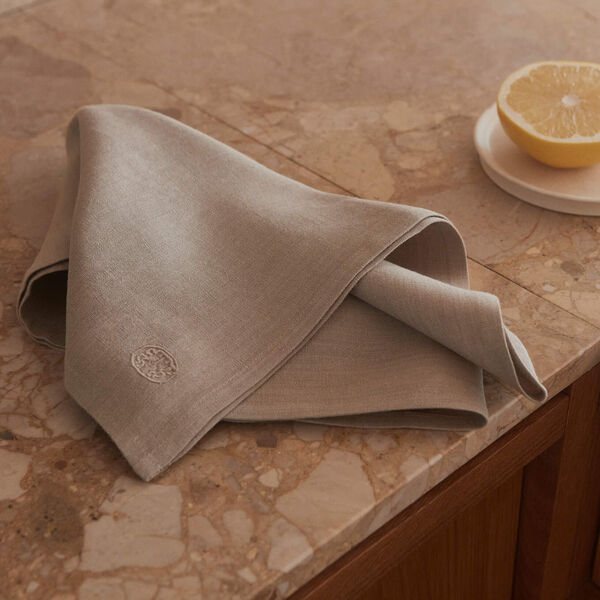 Plain linservietter, light oak, Georg Jensen Damask