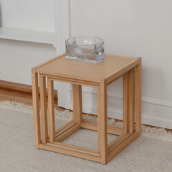 BM375 Nesting Tables, light oljet eik, Fredericia Furniture
