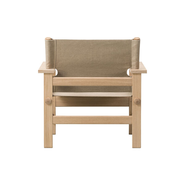 The Canvas Chair loungestol, såpebehandlet eik/kanvas The Canvas Chair loungestol, såpebehandlet eik/kanvas, Fredericia Furniture