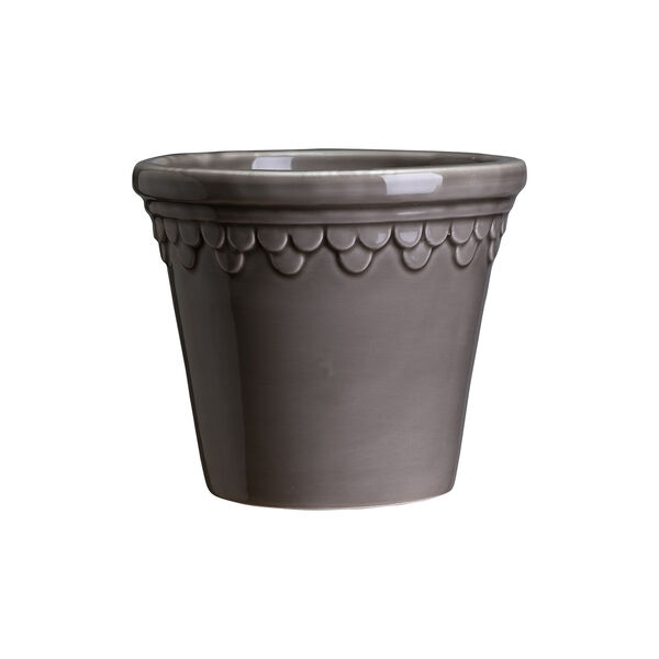K&oslash;benhavner GLAZED krukke, pearl grey, Bergs Potter