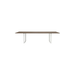 70/70 Table, solid smoked oak/white, Muuto