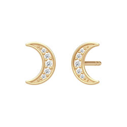 Moon Balance Earstuds, clear, Julie Sandlau