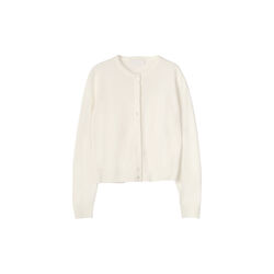 Classic Wool Cardigan, macadamia, FWSS