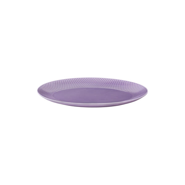 Rhombe Color oval serveringsfat, lilla Rhombe Color oval serveringsfat, lilla, Lyngby Porcelæn