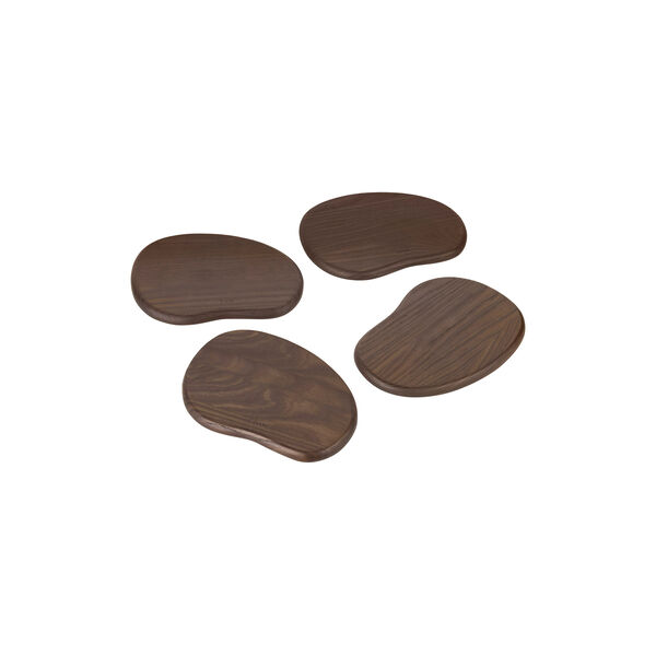 Cairn Smørbrett 4 stk., dark brown, Ferm Living