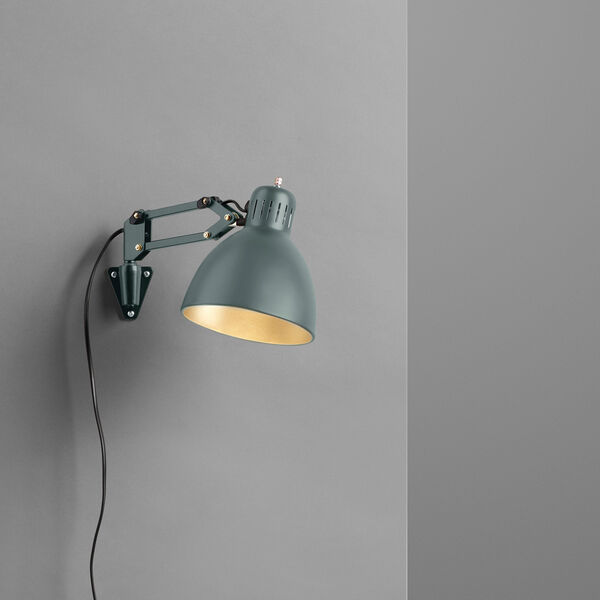 Archi W1 vegglampe, forest green, Nordic Living