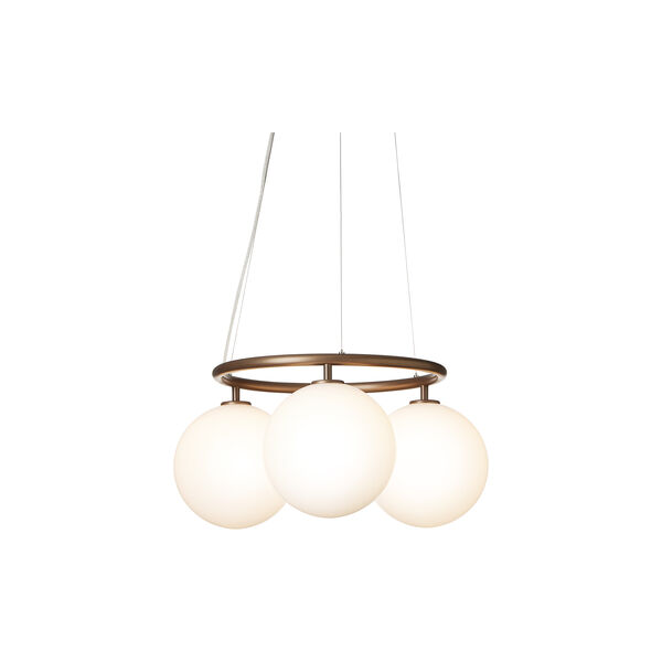 Miira 3 Circular Pendant, dark bronze/opal, Nuura