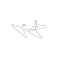 Colour kleshenger sett med 3 stk., jungle green, HAY