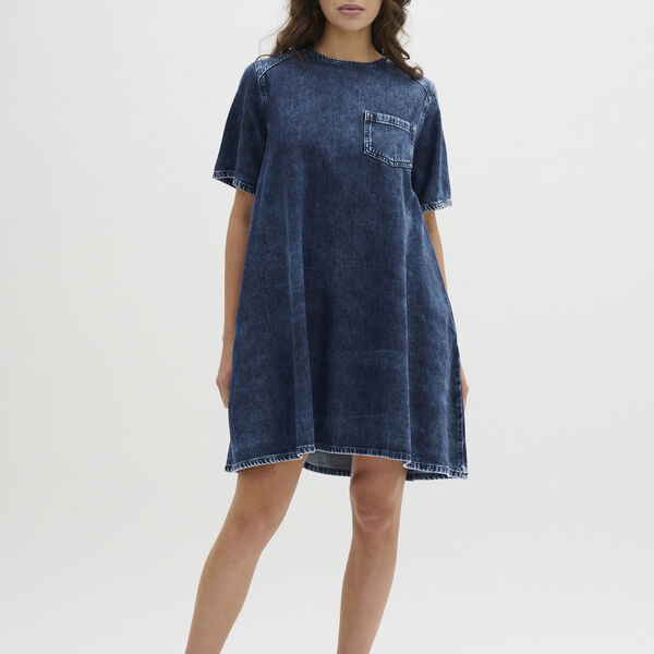 MaloMW 143 Short Dress, medium blue wash, My Essential Wardrobe