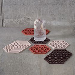 Triangles bordskåner, burned red, Zone Denmark