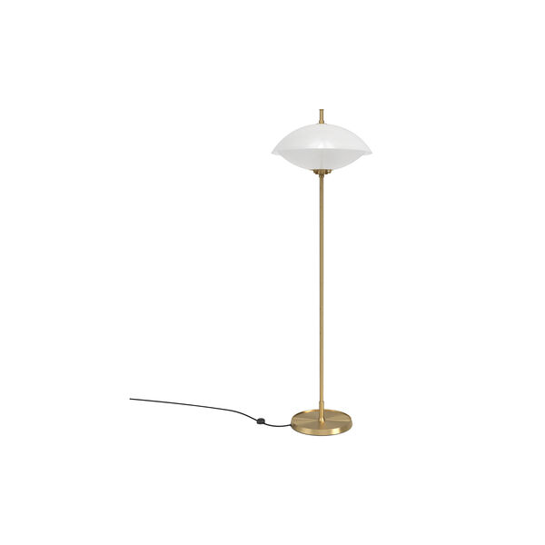 Clam™ Floor Lamp, opal/brass Clam™ Floor Lamp, opal/brass, Fritz Hansen