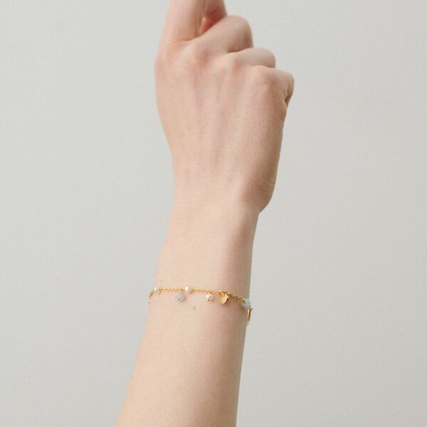 Afterglow Sea armb&aring;nd, gull, Pernille Corydon Jewellery