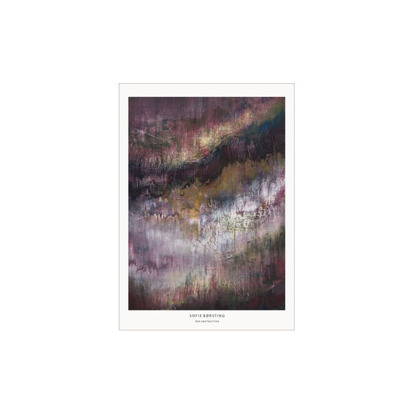 R&oslash;d abstraksjon, Poster & Frame
