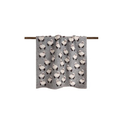 PECORELLA GRIGIA Boiled wool GRIGIO pledd 75x100cm, Frati Home