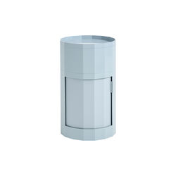 Facet kabinett inkl. føtter og hjul høy, tåkeblå, HAY