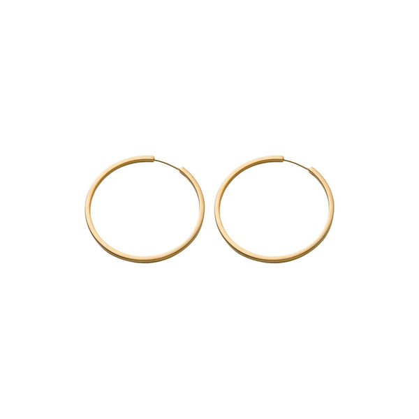Circle&nbsp;Line&nbsp;Hoops large, forgylt, Pernille Corydon Jewellery
