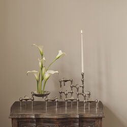 STOFF Nagel lysestake, krom, STOFF Nagel