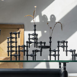 STOFF Nagel lysestake, sort, STOFF Nagel