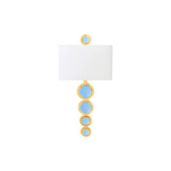 Globo sconce, blå/hvit, Jonathan Adler