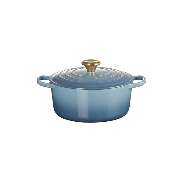 Signature rund gryte Ø 24 cm, chambray, Le Creuset
