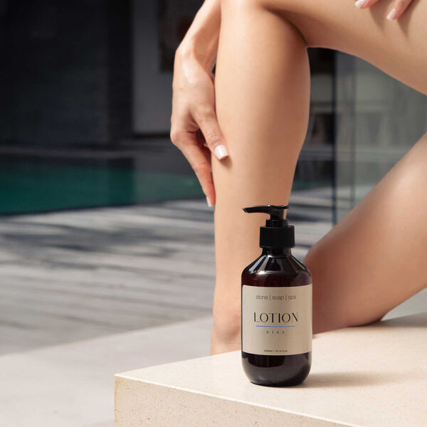 Lotion, blue, Stone Soap Spa