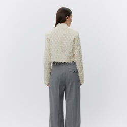 Lynette - Abstract Fringes Top, vanilla ice, DAY Birger ét Mikkelsen