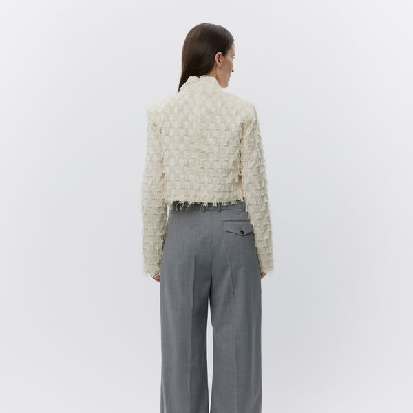 Lynette - Abstract Fringes Top, vanilla ice, DAY Birger ét Mikkelsen