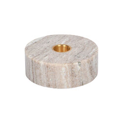 Lysestake med marmorfot, desert beige, Uyuni Lighting