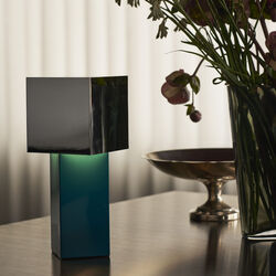 Pivot ATD7 portable bordlampe, blue silver, &Tradition